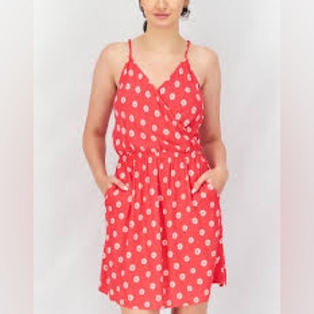 Market & Spruce Floral Spaghetti Strap Mini Dress Size L